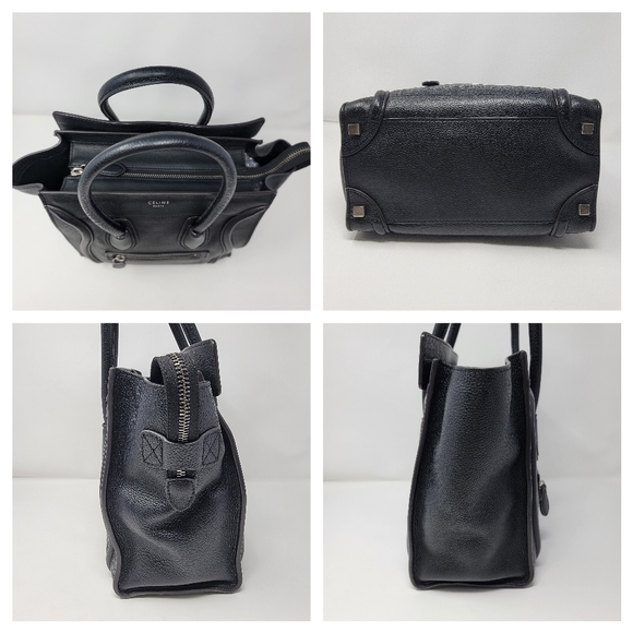 CELINE Micro Luggage Satchel Leather Calfskin Bag - Picture 8 of 11